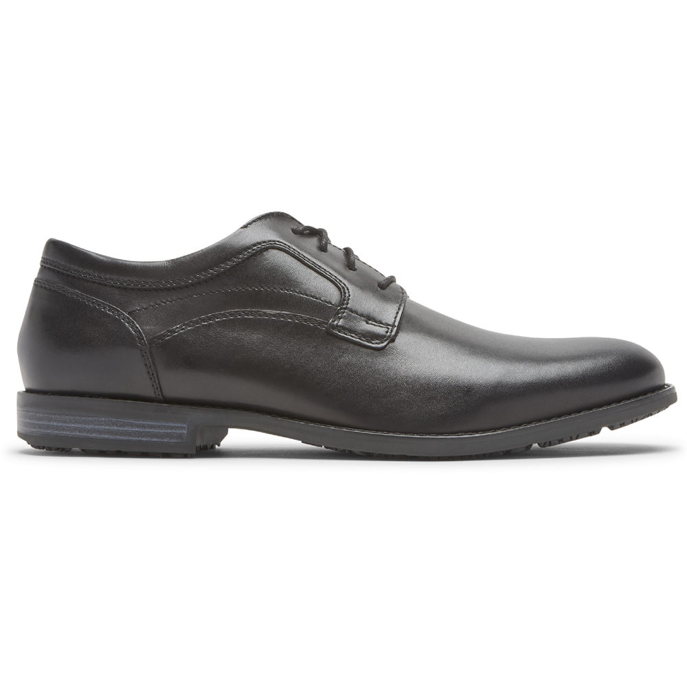 Oxfords Rockport Homem Pretas - Dustyn Plain Toe - 02374XDWJ